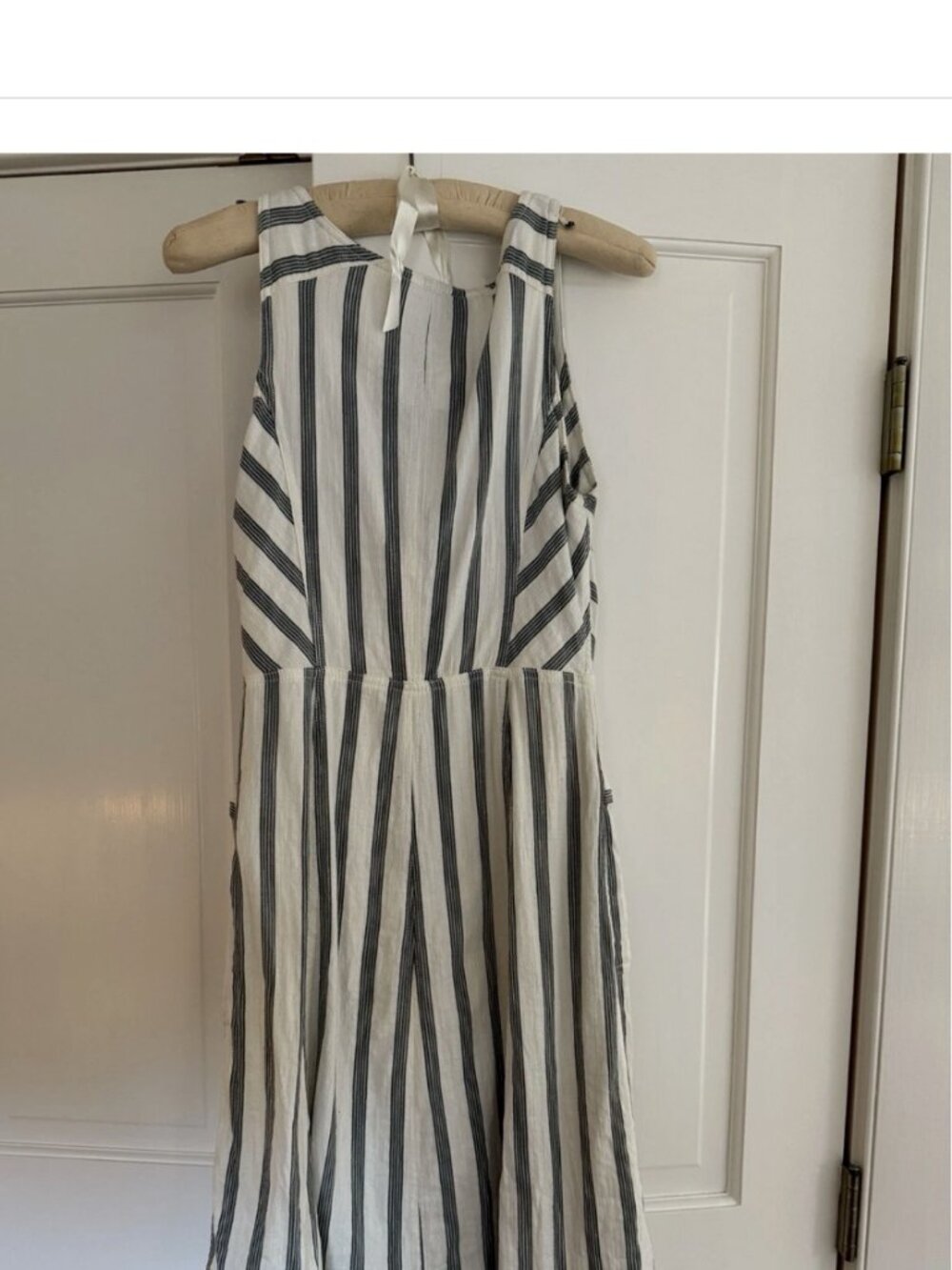 Maeve By ANTHROPOLOGIE Black & white Striped Sleeveless Dress Size 4 - Picture 6 of 8